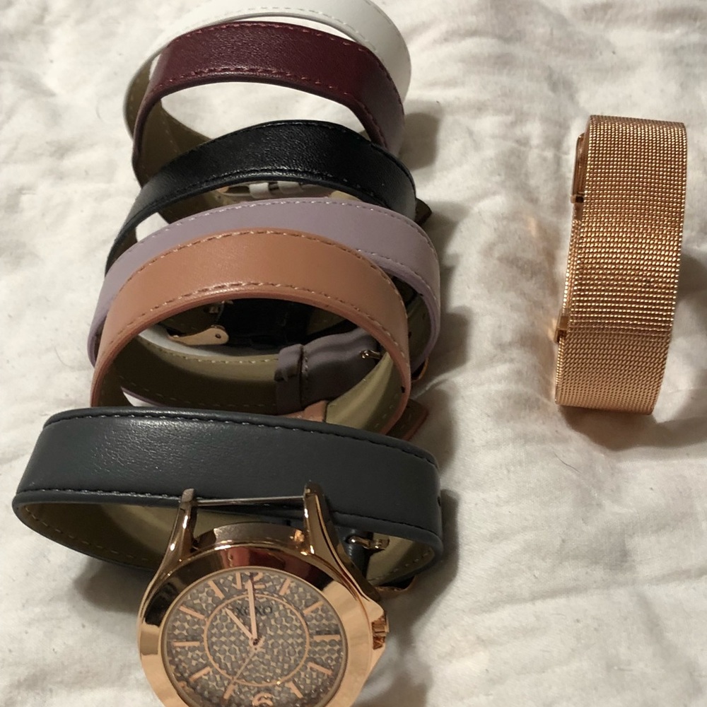 XOXO watch w/ interchangeable bands